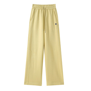 青少年高中初中学生校服裤子高个子女生加长版春秋直筒阔腿运动裤