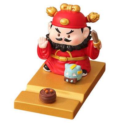 钟馗手机支架摆件可爱情绪稳定