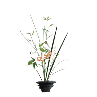 米子家居宋代美学摆件新中式玄关仿真绿植茶室软装居家竹子高盆栽