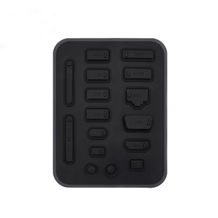 笔记本电脑防尘塞硅胶USB接口堵头适用联想r9000p戴尔y7000p华为网口耳机插孔封口塞3.5mm音频保护盖套装通用