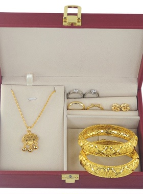 婚礼仿真三金五金新娘首饰套装女