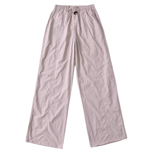 拉夏贝尔女童夏季工装裤子薄款运动速干防蚊裤儿童伞兵裤大童长裤