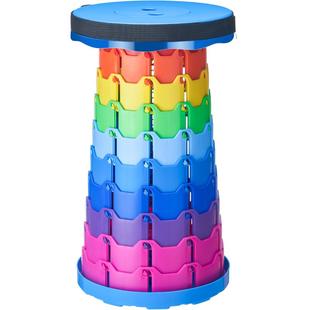 捷安玺折叠凳可调节收缩伸缩凳户外便携小马扎板凳钓鱼椅排队凳子