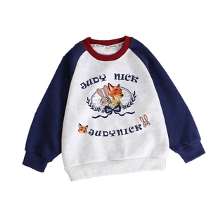 儿童春天卫衣2026新款网红爆款兔子狐狸儿童圆领上衣男女宝宝卫衣