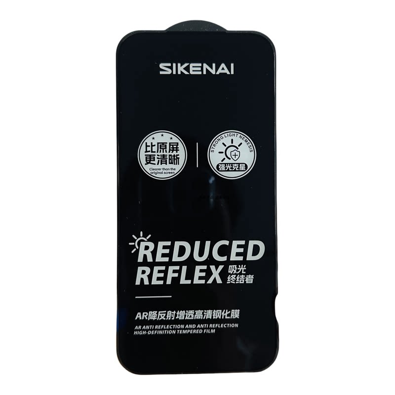 SIKENAI思科耐钢化膜吸光终结者适用于15promax 14promax增透防尘防暴防摔抗阳光高强钢化膜买一送一