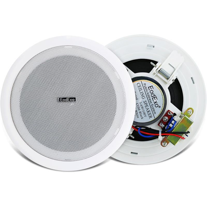 EodExo KS-803吸顶喇叭定压天花壁挂音响套餐背景音乐吊顶音箱