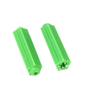 塑料膨胀管绿色尼龙胶塞膨胀螺丝胶粒墙塞锚栓涨塞M6M8