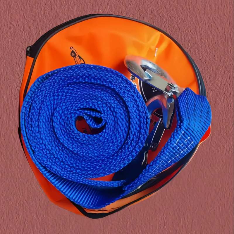 汽车拖车绳脱困自救拖挂拉车5米8吨反光加厚越野车用牵引绳带