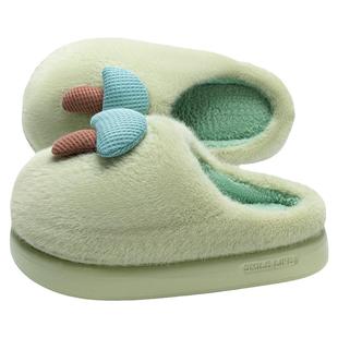 利达妮踩屎感棉拖鞋女款2026新款冬季家居室内保暖情侣毛绒拖鞋男