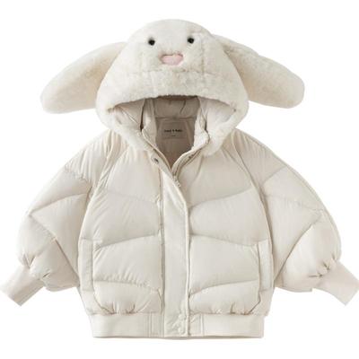 戴维贝拉女童羽绒服儿童三防外套女2025冬装新款宝宝冬季衣服童装