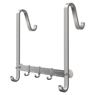 淋浴房毛巾架排钩 衣服挂钩 浴室玻璃门挂衣钩免打孔卫生间衣帽钩