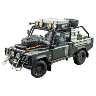 1:24古墓丽影合金路虎卫士110越野版儿童玩具车声光仿真汽车模型6