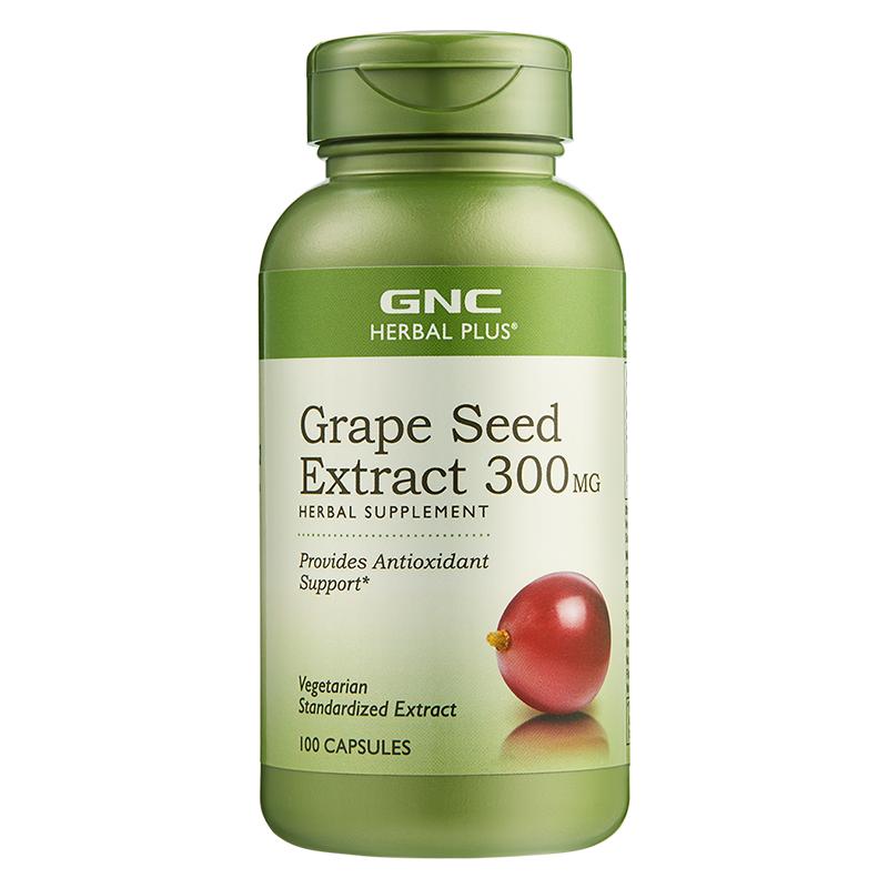 GNC健安喜葡萄籽精华胶囊100粒白藜芦醇原花青素焕白