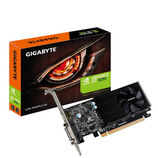 技嘉/GIGABYTE GT1030 2G DDR5显卡半高卡刀卡专业设计电脑亮机卡