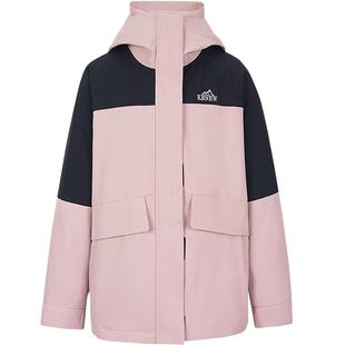 KBNE【90绒】粉色羽绒服女冬季短款外套秋冬新款小个子连帽面包服