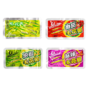 舜华毛毛鱼小鱼仔湖南郴州特产休闲零食香辣麻辣番茄泡椒即食鱼干