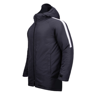 桑迪运动大衣中长款冬季保暖连帽棉衣青少年成人足球训练中超棉服