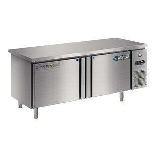 铭雪不锈钢橱柜平冷柜冷藏工作台冷冻操作台带冰箱吧台商用冰柜