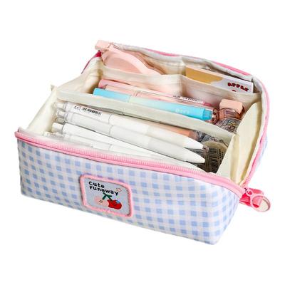 ins大开口多功能笔袋可做化妆包