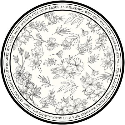 圆形地毯电脑转椅垫卧室梳妆台垫子免洗防滑PVC皮革书房椅子脚垫