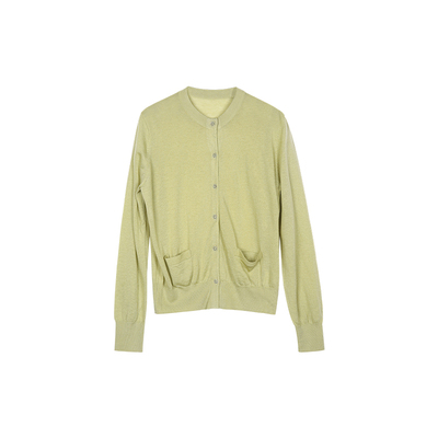 因为春夏新款长袖针织衫