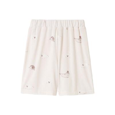 gelato pique25夏季新品儿童睡裤海豹满印松紧腰短裤PKCP252407