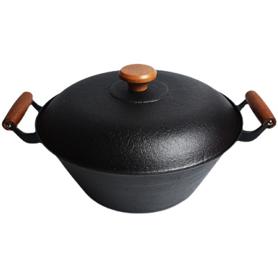 宏江龟纹中式风生铁耐高温汤锅