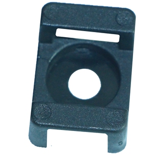 塑料尼龙马鞍型扎带固定座hc-2螺丝孔定位线卡子凹形理线器500只