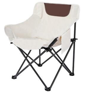 户外折叠椅子月亮椅露营钓鱼专用便携式野餐午休神器休闲凳子沙滩