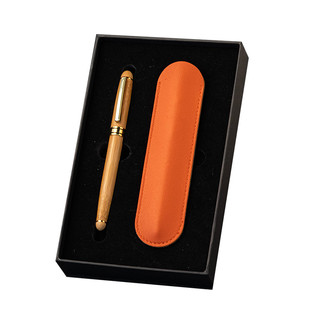 定制刻字木质钢笔男士高档礼盒檀木美工笔弯尖三年级练字专用厦门大学纪念品私人订制商务学生学校新年礼物