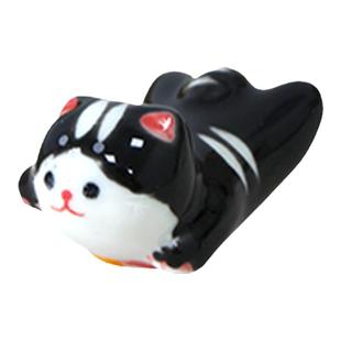 小动物陶瓷笔搁镇纸镇尺搁毛笔笔架桌面把玩件摆件