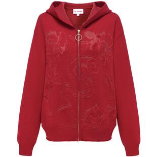 [新年限定系列]EP雅莹女 羊毛羊绒衫 红色针织开衫 2025新款9138A