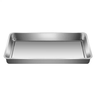 304不锈钢托盘长方形烧烤盘子烤鱼盘菜盘饺子盘烤箱浅盘食品级