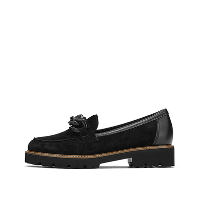 Gabor德国嘉步平底一脚蹬乐福鞋