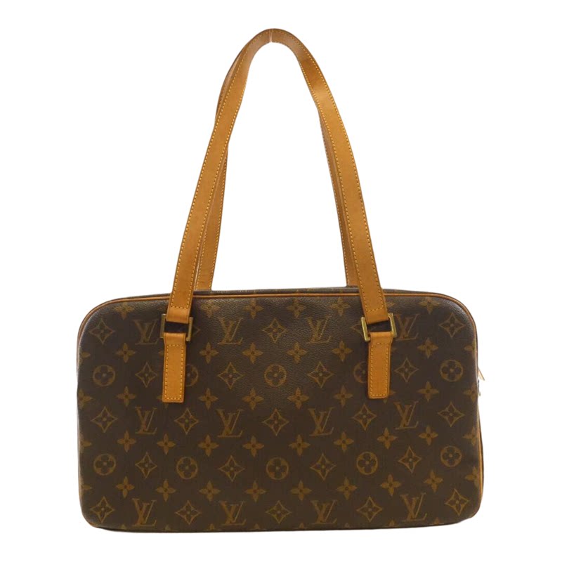 中古LV路易威登女包B级95新 CiteGM开口笑老花托特包正品BRANDOFF