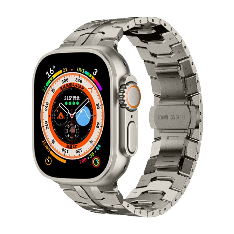休闲鸟applewatch金属表带钢铁侠