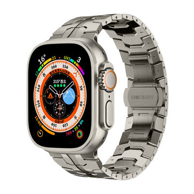 休闲鸟applewatch金属表带钢铁侠