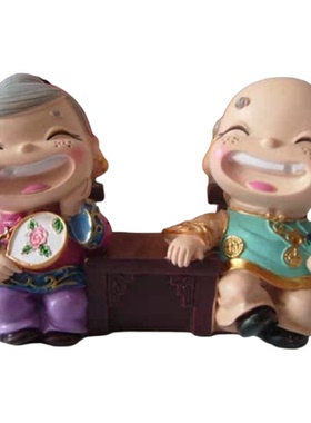 大禹树脂 怡然自乐工艺品摆件 情侣创意小礼品 桌面装饰情侣礼品
