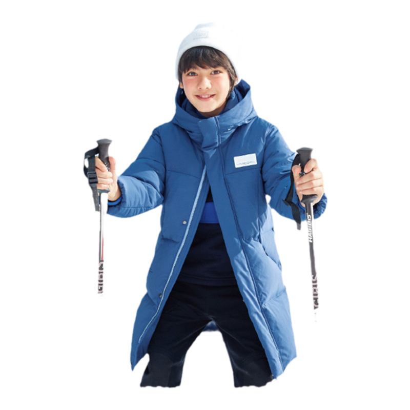 巴拉巴拉男童女童羽绒服大童加厚长款外套儿童滑雪冬装新款童装潮