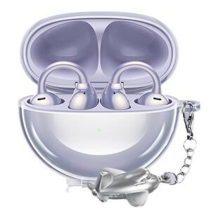 ESCASE适用于华为FreeClip2保护套华为free clip2耳夹耳机套freeclip男女高级感透明全包防摔二代充电仓软壳