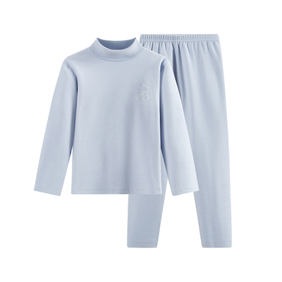 半高领德绒保暖内衣套装加绒加厚