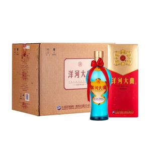 官方正品 洋河大曲新天蓝42度浓香型白酒纯粮食酒整箱500ML*6瓶装