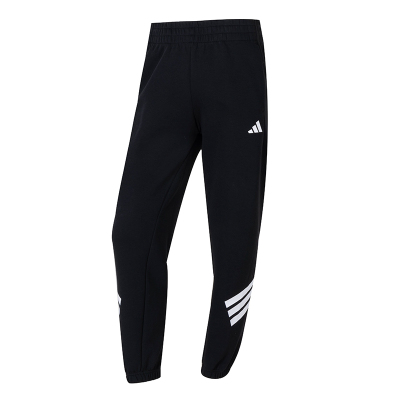 阿迪达斯女子三条纹束脚针织长裤