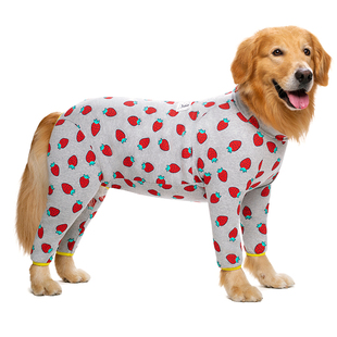 大狗狗衣服四脚秋冬薄款金毛拉布拉多中型大型犬防掉毛护关节全包