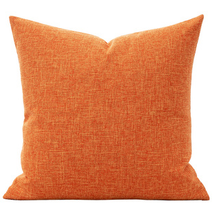 简约亚麻沙发靠枕客厅长方形抱枕靠垫套大号靠背抱枕套不含芯定制