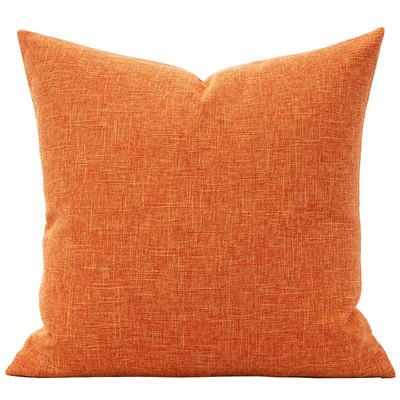 素色亚麻长方形不含芯沙发靠枕