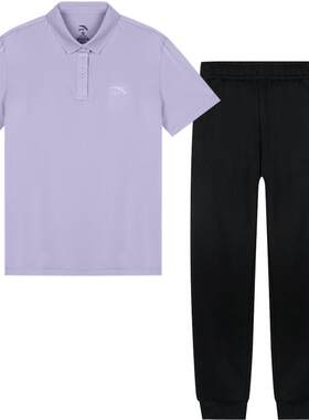 安踏运动套装女速干翻领运动服