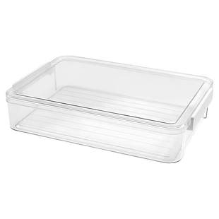 拼豆收纳盒透明长方形盒子整理饰品便携美甲串珠分装豆珠收纳摆摊