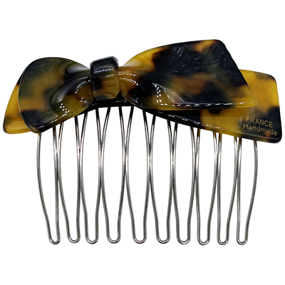 高级感蝴蝶结发夹倒插梳发卡小号