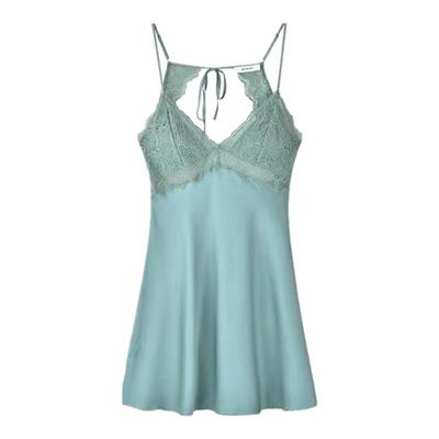迪普薇夏季真丝性感美背睡裙